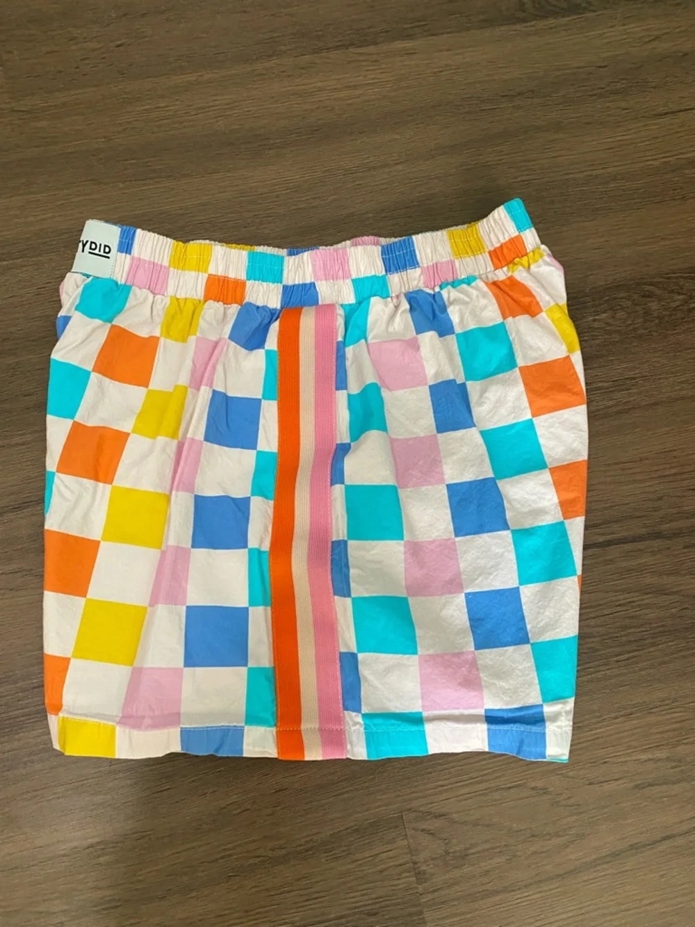 Katydid Women’s Checkered Boxer Style Cotton Shorts size M - Picture 5 of 8
